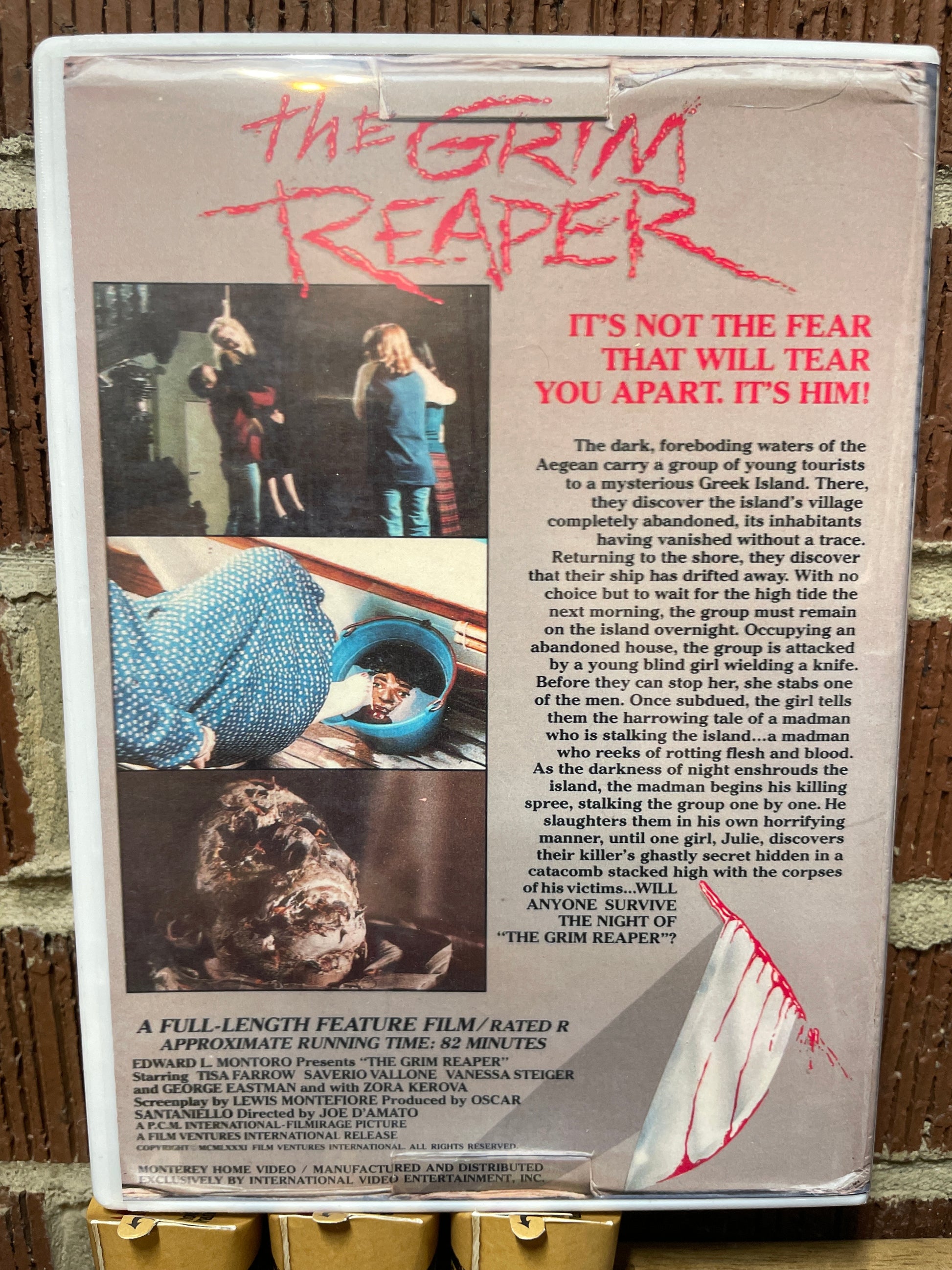 The Grim Reaper (Anthropophagus) DVD Cult Horror