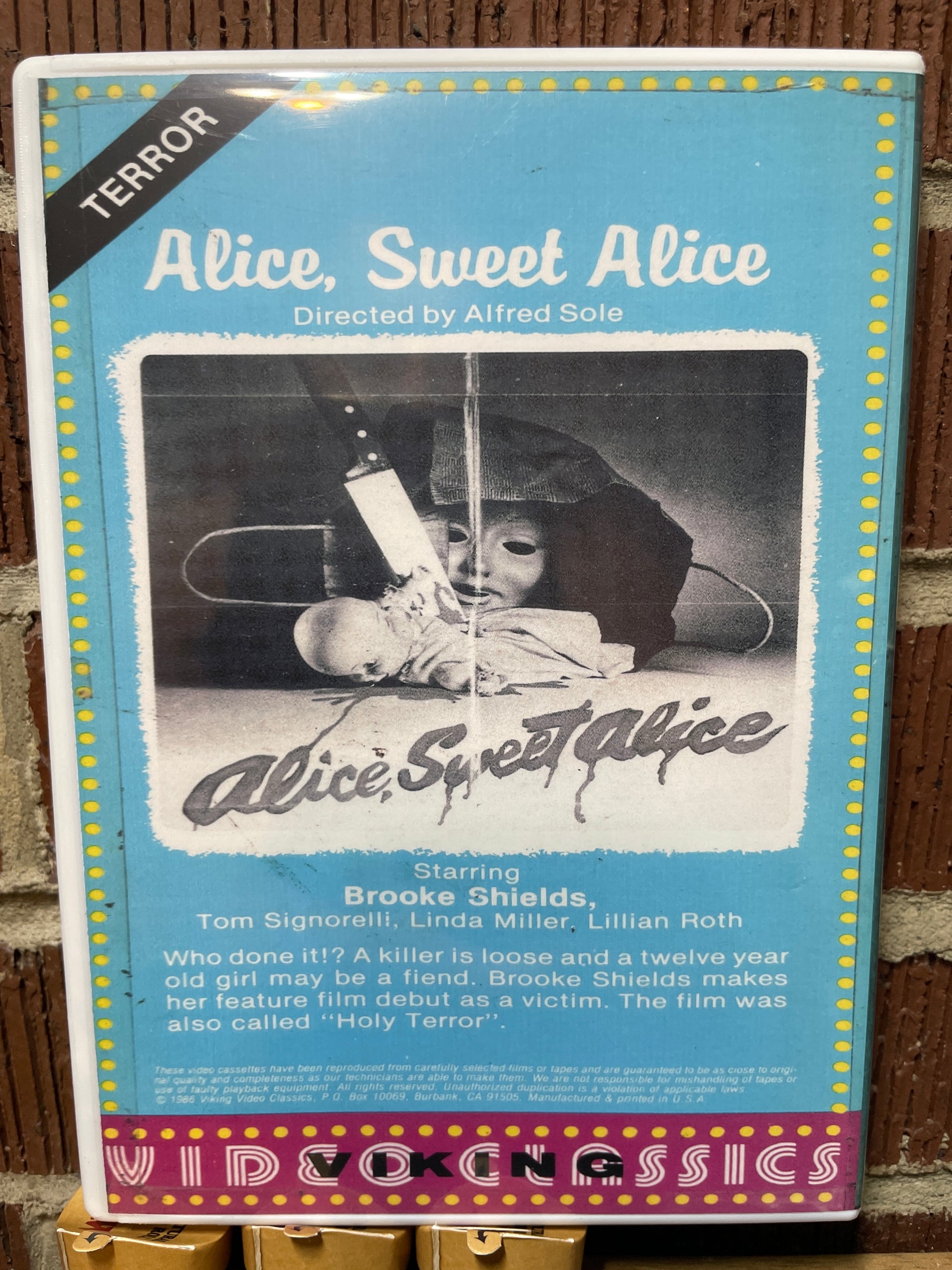 Alice Sweet Alice DVD Cult Horror