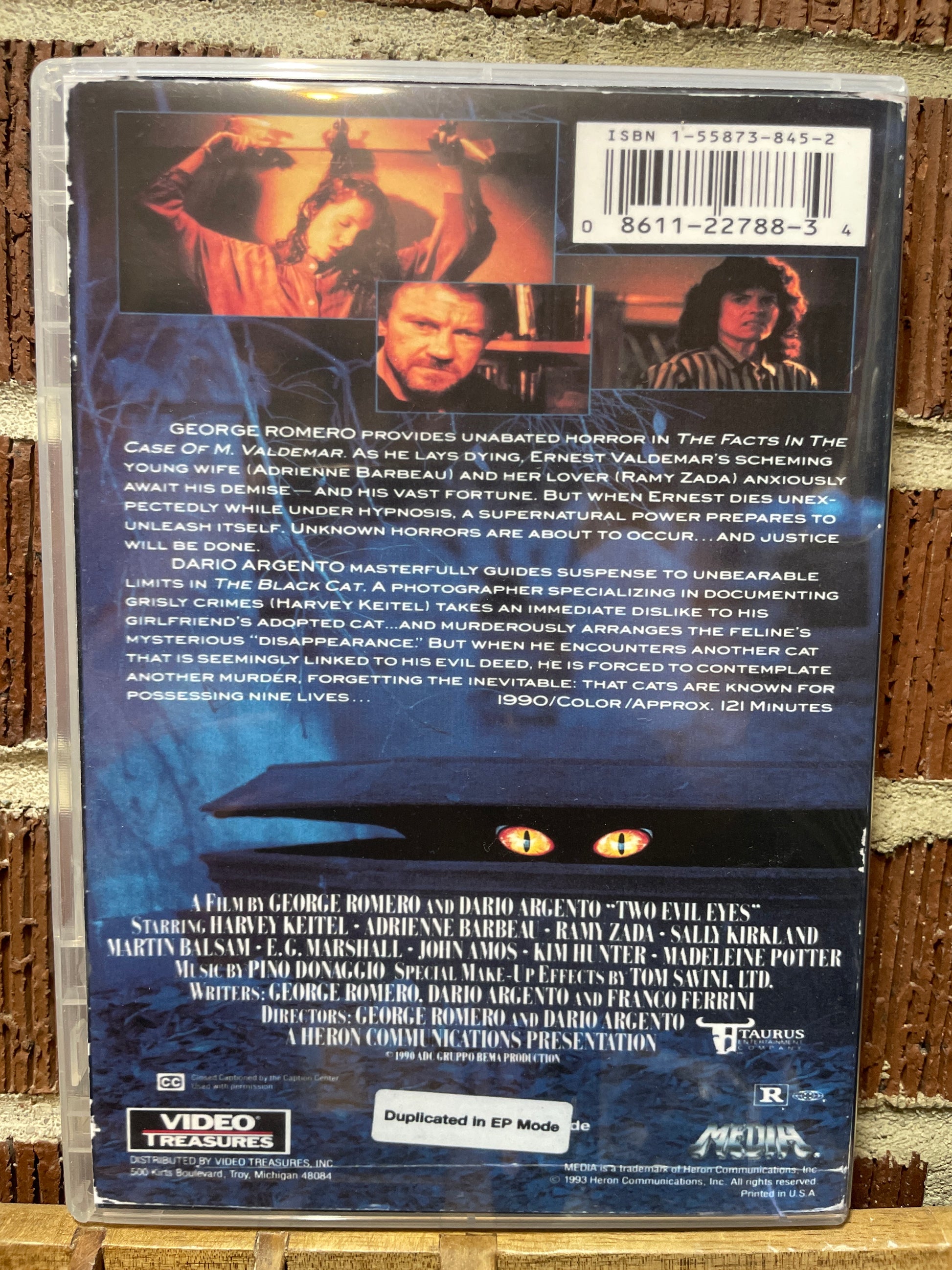 Two Evil Eyes DVD Cult Horror