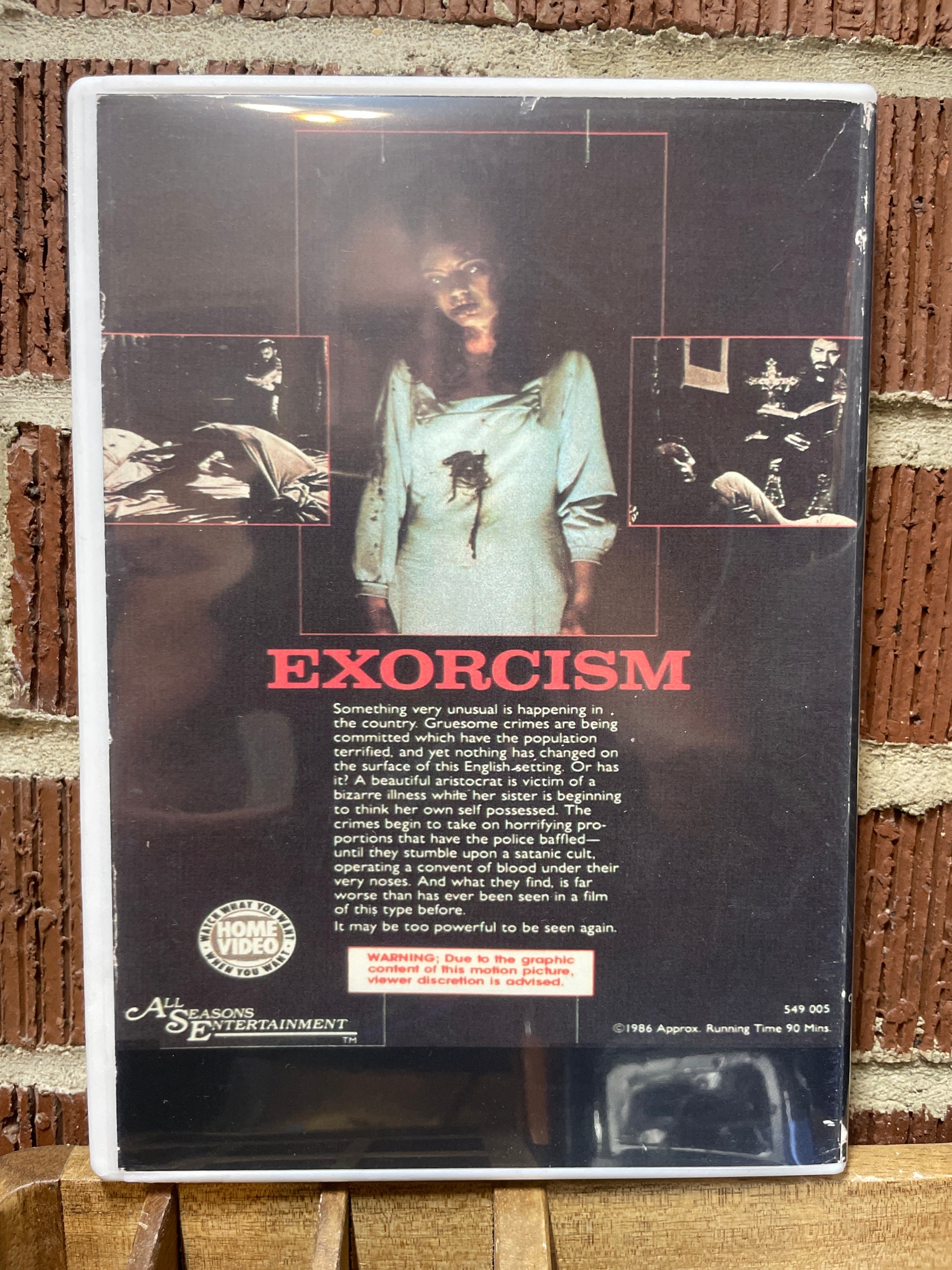 Exorcism DVD Cult Horror