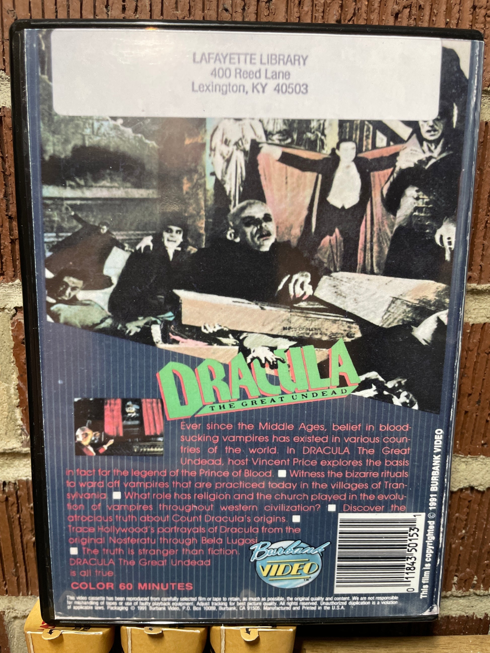 Dracula The Great Undead DVD Cult Horror