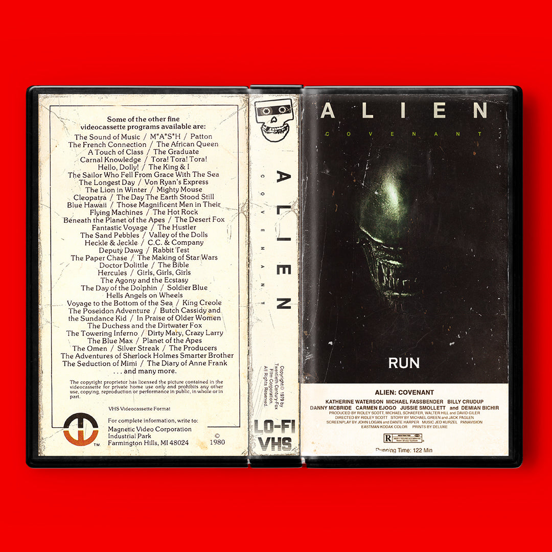 Alien Covenant VHS Artifact Horror Sci Fi Horror
