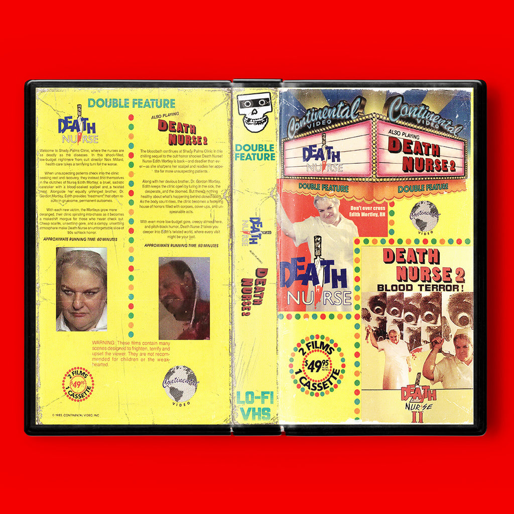 Death Nurse Double Feature VHS Artifact Horror Cult