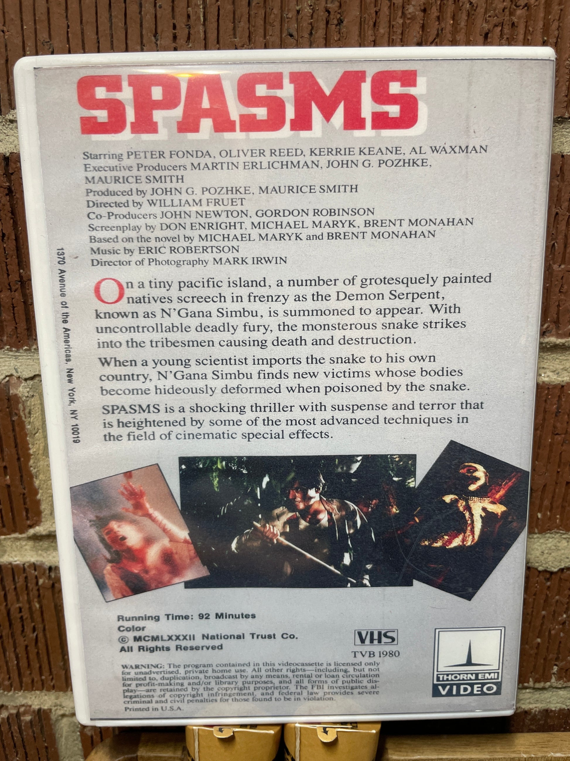 Spasms DVD Cult Horror