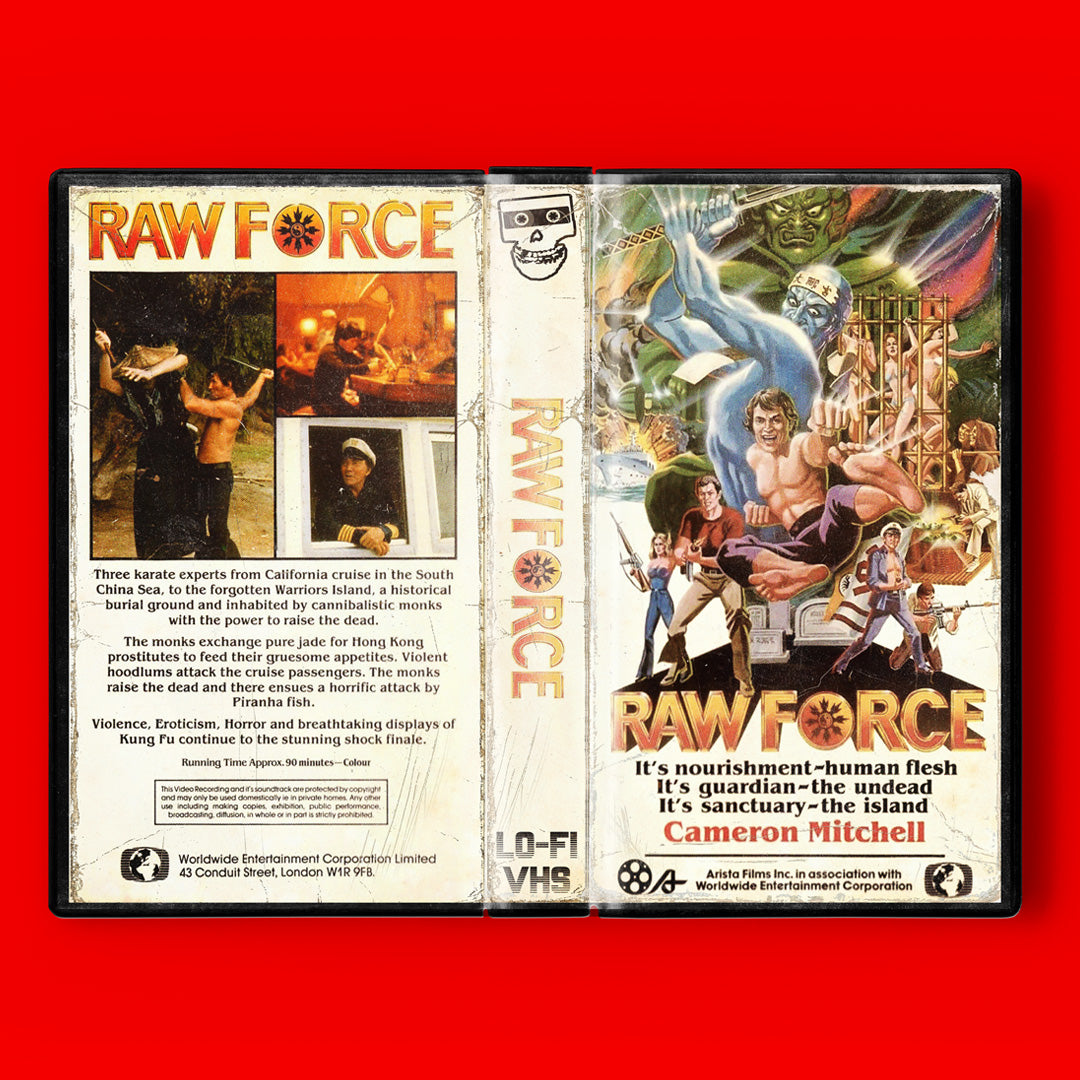 Raw Force VHS Artifact Horror Martial Arts